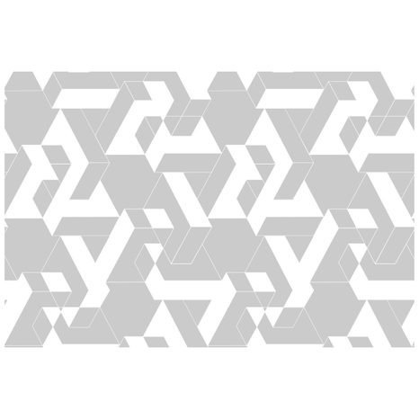 TAPETA ŠEDO-BÍLÁ SKLÁDAČKA VZORŮ - VZOROVANÉ TAPETY - TAPETY