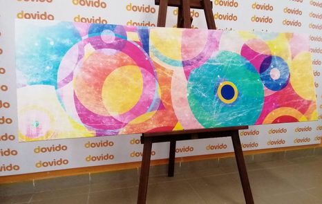 WANDBILD BUNTE KREISE - POP-ART-BILDER - BILDER