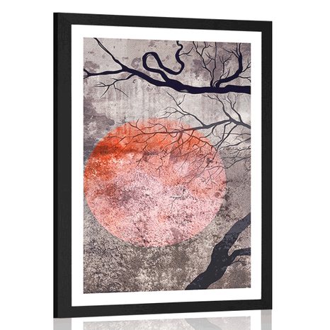 POSTER WITH MOUNT SURREALISTIC TREES - NATURE - POSTERS