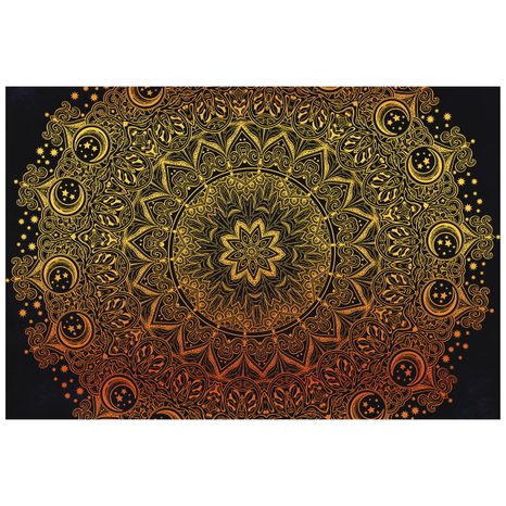 TAPETE GOLDENES ORIENTALISCHES MANDALA - TAPETEN MIT FENG SHUI-MOTIVEN - TAPETEN