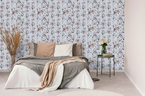 SELBSTKLEBENDE TAPETE SCHÖNHEIT DER VINTAGE BLUMEN - SELBSTKLEBENDE TAPETEN - TAPETEN