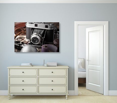 KÉP RÉGI FÉNYKÉPEZŐ GÉP - VINTAGE ÉS RETRÓ KÉPEK - KÉPEK