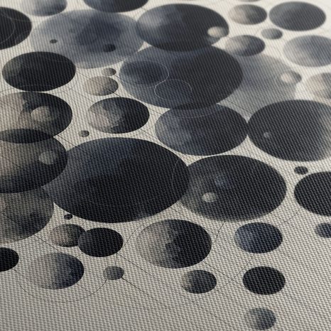 WANDBILD ABSTRAKTE KREISE IM RAUM - BILDER BÄUME DES LEBENS - BILDER