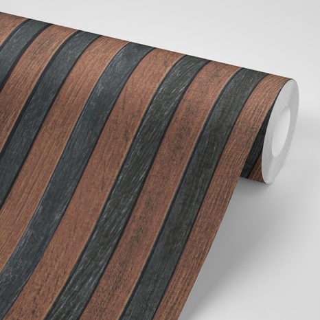 TAPET AUTOADEZIV CU MOTIV DE LEMN ÎNTUNECAT - TAPETURI - 🔥 REDUCERE TOTALÃ