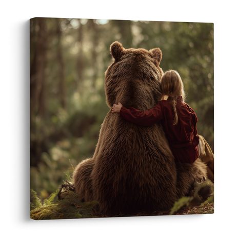 WANDBILD WALDHARMONIE - WANDBILDER BÄREN - BILDER