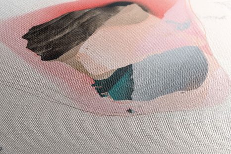 WANDBILD ABSTRAKTION IN DEN ARMEN DER NATUR - ABSTRAKTE BILDER - BILDER