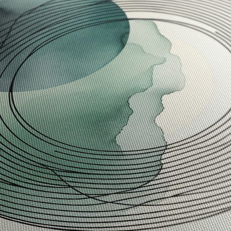 WANDBILD KREISE IN HARMONIE - WANDBILDER ABSTRAKTE FORMEN - BILDER