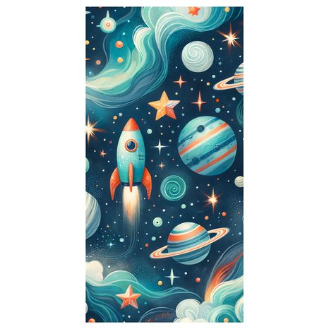 OBRAZ BAREVNÉ PLANETY A HVĚZDY - CHILDREN'S SPACE PICTURES - PICTURES