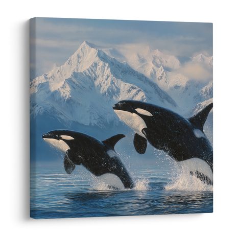 OBRAZ MAJESTÁTNÍ KOSATKY A HORY - OBRAZY MOŘŠTÍ ŽIVOČICHOVÉ - OBRAZY