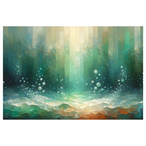 WANDBILD UNTERWASSERLEUCHTEN DER TRÄUME - WANDBILDER ABSTRAKTE FORMEN - BILDER