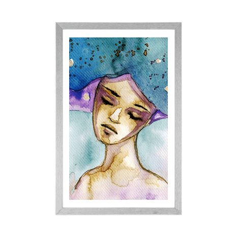 PLAKAT Z PASSE-PARTOUT KSIĘŻYCOWA WRÓŻKA - KOBIETY - PLAKATY