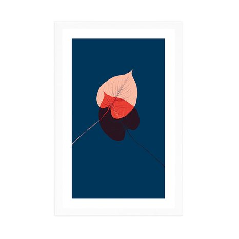 POSTER MIT PASSEPARTOUT UNGEWÖHNLICHKEIT DER BLÄTTER - MOTIVE AUS UNSERER WERKSTATT - POSTER