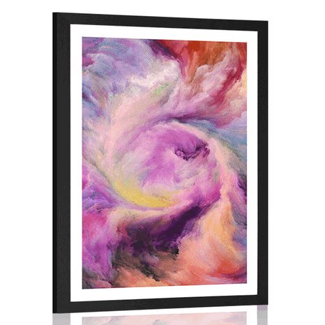 POSTER WITH MOUNT COLORED SPIRAL - ABSTRACT AND PATTERNED - POSTERS