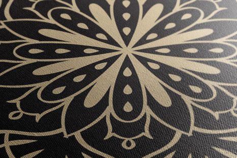 SLIKA ZLATA MANDALA NA ČRNI PODLAGI - SLIKE FENG SHUI - SLIKE