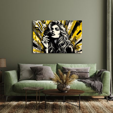 WANDBILD FRAU IM MODERNEN STIL - WANDBILDER FRAUEN - BILDER