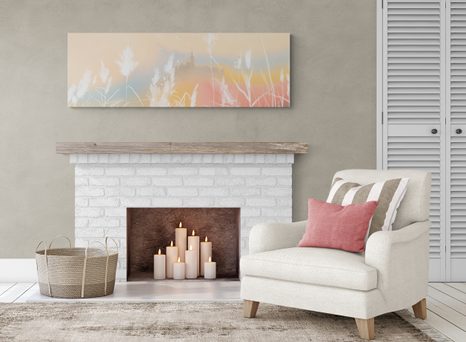 OBRAZ KÚZELNÝ ZÁMOK OBKLOPENÝ PRÍRODOU - OBRAZY PRÍRODY A KRAJINY - OBRAZY