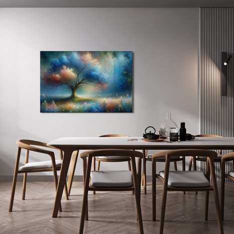 OBRAZ MAGICKÝ STROM ŽIVOTA V MLZE - OBRAZY STROMY ŽIVOTA - OBRAZY