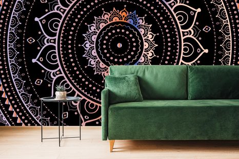 SAMOLEPÍCÍ TAPETA BAREVNÁ MANDALA - SAMOLEPÍCÍ TAPETY - TAPETY