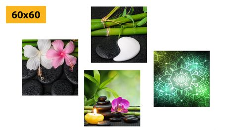 SET OBRAZŮ S NÁDECHEM KLIDU - SESTAVY OBRAZŮ - OBRAZY