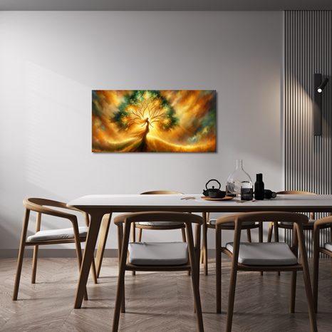 WANDBILD HARMONIE MIT DER NATUR - BILDER BÄUME DES LEBENS - BILDER