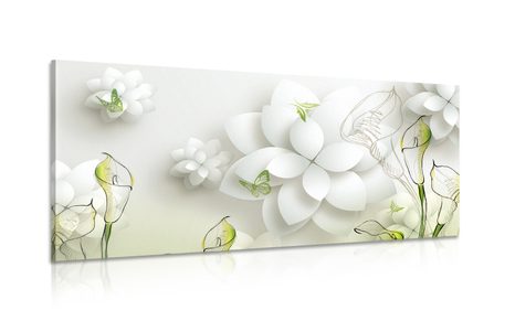CANVAS PRINT ABSTRACT FLOWERS - PICTURES - 🔥 TOTAL SALE 🔥