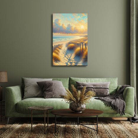 OBRAZ ZÁPAD SLUNCE U MOŘE - OBRAZY MOŘE A PLÁŽ - OBRAZY