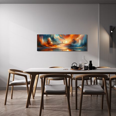 OBRAZ MOST V ZÁŘI ZAPADAJÍCÍHO SLUNCE - ΠΊΝΑΚΕΣ ΑΝΑΤΟΛΉ ΚΑΙ ΔΎΣΗ ΤΟΥ ΗΛΊΟΥ - ΠΊΝΑΚΕΣ