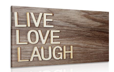 OBRAZ SE SLOVY - LIVE LOVE LAUGH