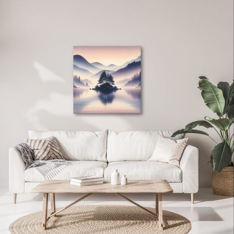 OBRAZ JEZERO A MLŽNÉ HORY - OBRAZY JEZERA - OBRAZY
