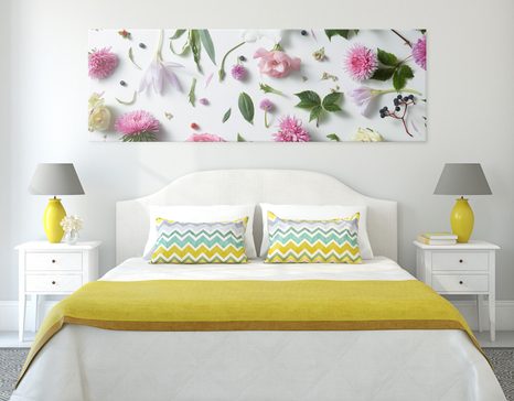 WANDBILD BEZAUBERNDES STILLLEBEN MIT BLUMEN - STILLLEBEN-BILDER - BILDER