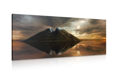 CANVAS PRINT ABANDONED ISLAND - PICTURES OF NATURE AND LANDSCAPE - PICTURES