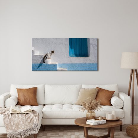 OBRAZ KLIDNÁ KOČKA U OKNA - OBRAZY KOČKY - OBRAZY