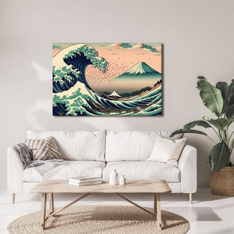 WANDBILD GROSSE WELLE AN DER KÜSTE - WANDBILDER NACH MOTIV - BILDER