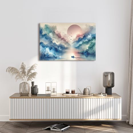 OBRAZ RANNÍ ODPLUTÍ - OBRAZY JEZERA - OBRAZY