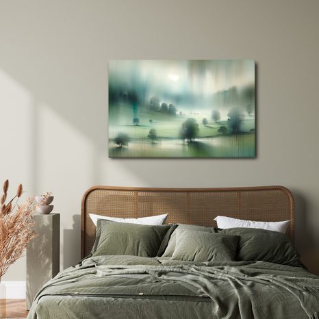 OBRAZ MLHAVÉ PLÁNĚ - OBRAZY VÝCHOD A ZÁPAD SLUNCE - OBRAZY