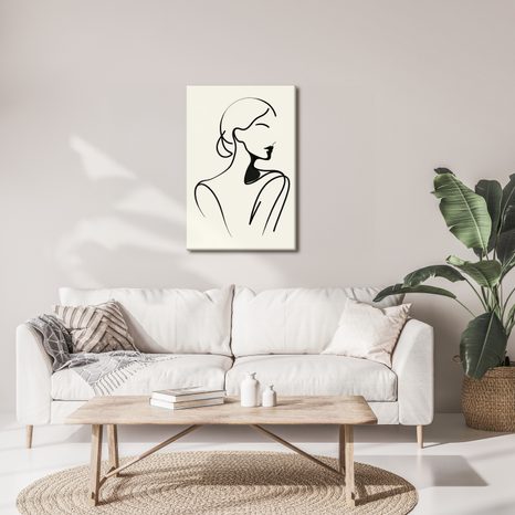 OBRAZ ŽENA V MINIMALISTICKÝCH LINIÍCH - OBRAZY ŽENY - OBRAZY