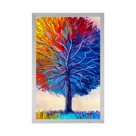 POSTER BUNTER AQUARELLBAUM - NATUR - POSTER