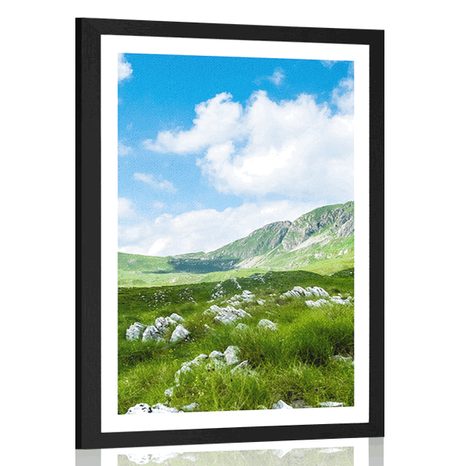 AFFICHE AVEC MONTURE LA VALLÉEÉNÉGRO - NATURE - AFFICHES