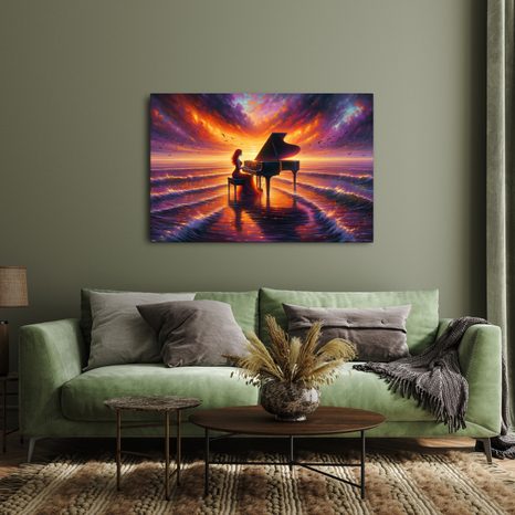 OBRAZ PÍSEŇ SVĚTLA A MOŘE - OBRAZY MOŘE A PLÁŽ - OBRAZY