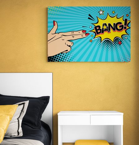 OBRAZ S POP ART MOTIVEM - BANG! - POP ART OBRAZY - OBRAZY