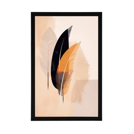 PLAKÁT ABSTRAKTNÍ TVARY PEŘÍČKA - ABSTRAKTNÍ TVARY - PLAKÁTY