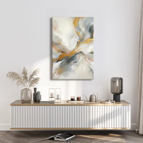 OBRAZ ABSTRAKTNÍ ZLATÉ LINIE - OBRAZY ABSTRAKTNÍ TVARY - OBRAZY