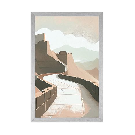 PLAGÁT SVETOZNÁMY ČÍNSKY MÚR - HORY - PLAGÁTY