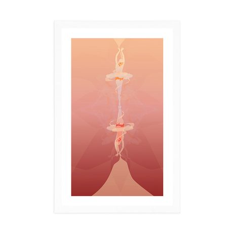 PLAKÁT S PASPARTOU TANEC BALETKY - MOTIVY Z NAŠÍ DÍLNY - PLAKÁTY