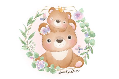 OBRAZ RODINKA MEDVÍDKŮ - DĚTSKÉ OBRAZY - OBRAZY