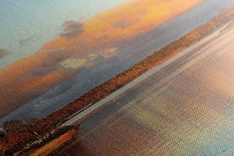 OBRAZ ZÁPAD SLUNCE NAD JEZEREM - OBRAZY PŘÍRODY A KRAJINY - OBRAZY