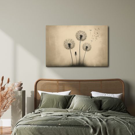 CANVAS SCHILDERIJ STILLE SCHOONHEID VAN PAARDENBLOEMEN - SCHILDERIJEN - MEGA UITVERKOOP TOT 70% 🔥