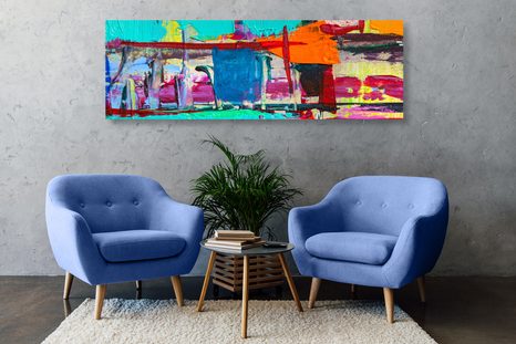 OBRAZ DZIEŁO ABSTRAKCYJNE - OBRAZY ABSTRAKCYJNE - OBRAZY