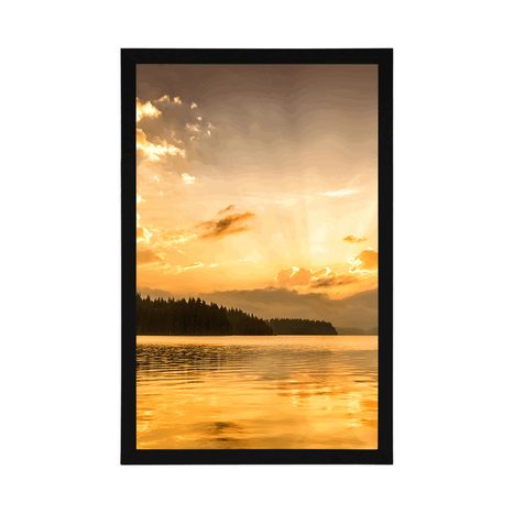 POSTER – RIFLESSO DEL LAGO DI MONTAGNA - NATURA - POSTER
