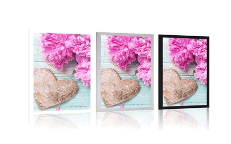 PLAKÁT PIVOŇKY A BŘEZOVÁ SRDÍČKA - LÁSKA - PLAKÁTY